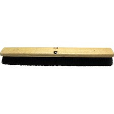 Genuine Joe Hardwood Block Tampico Broom - Tampico Fiber Bristle - 24" Overall Length - 1 Each