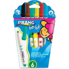 Prang be-be Jumbo Markers - Assorted - 6 / Set