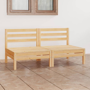 Garden Sofa Natural wood Solid pinewood Medium Modular A949-3082372 Garden Sofa Natural wood Solid pinewood Medium Modular A949-3082372