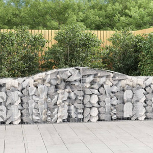 Gabion Basket Silver Galvanized iron Large Decorative Inlays A949-153534 Gabion Basket Silver Galvanized iron Large Decorative Inlays A949-153534