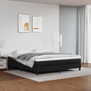 Bed Frame without Mattress Black California King Faux Leather (US Only) A949-3120734 Bed Frame without Mattress Black California King Faux Leather (US Only) A949-3120734