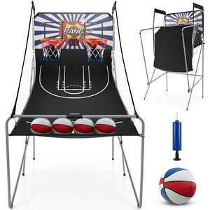 Dual Shot Basketball Arcade Game with 8 Game Modes and 4 Balls-White - Color: White D681-SP38115WH Dual Shot Basketball Arcade Game with 8 Game Modes and 4 Balls-White - Color: White D681-SP38115WH