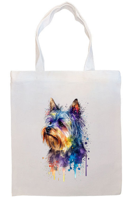 Yorkie Canvas Tote Bag Style2 S528-Tote-YRK-ST2