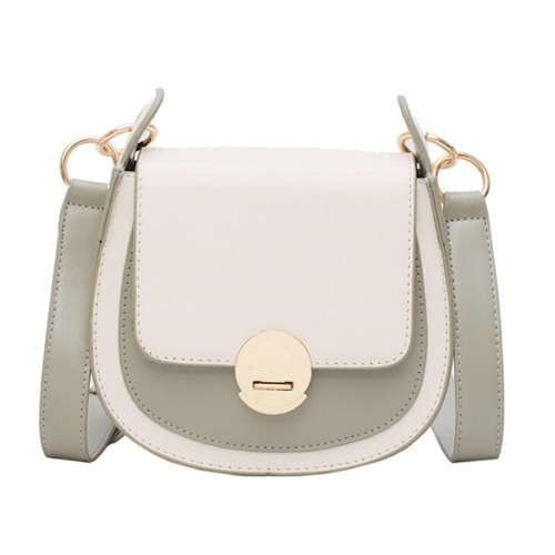 (4 Colors Available) Stitches Decorated Buckle Design High Fashion Lady Handbag/ Shoulder Bag A392-fhbg0269