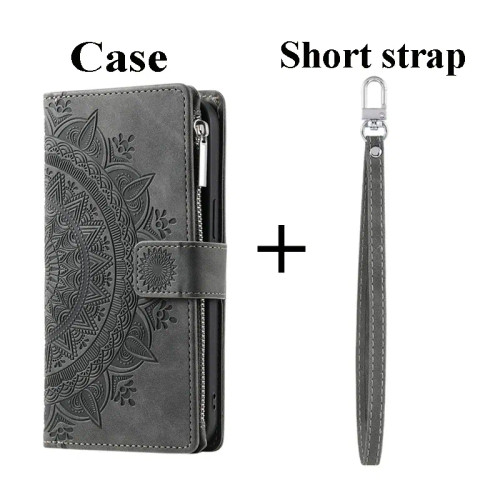 Color: GRAY, Material: tpu - CrossBody Strap Zipper Wallet Coque for Samsung Galaxy A71 A51 A50 A41 F640-12000034618613228 Color: GRAY, Material: tpu - CrossBody Strap Zipper Wallet Coque for Samsung Galaxy A71 A51 A50 A41 F640-12000034618613228