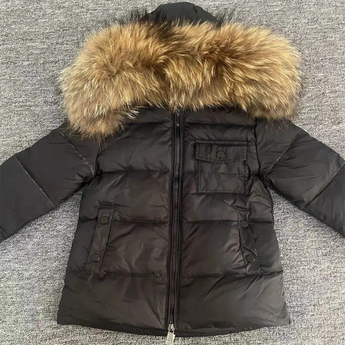 Color: Khaki, Kid Size: 4 - Kids Winter Down Jacket Shiny Real Raccoon Fur Collar Toddler Boys Hood F640-12000044428256878 Color: Khaki, Kid Size: 4 - Kids Winter Down Jacket Shiny Real Raccoon Fur Collar Toddler Boys Hood F640-12000044428256878