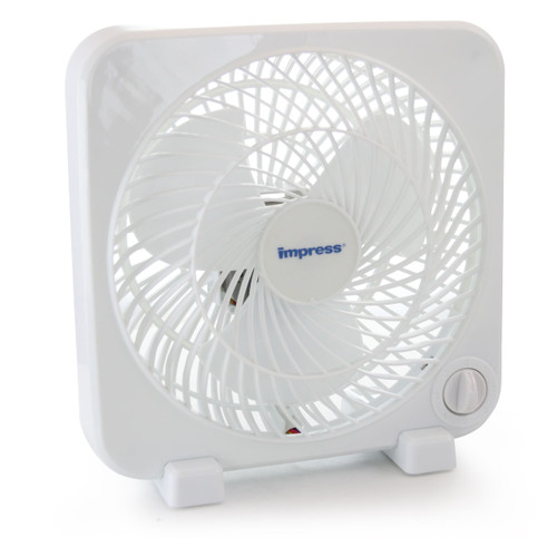 Impress 9 Inch Box Fan White D970-IM-719BX