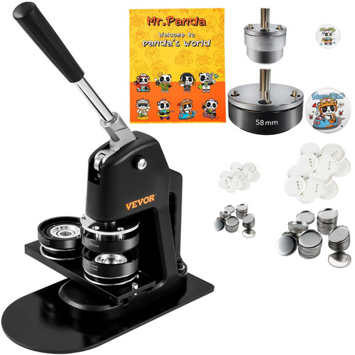 Button Maker Machine, Multiple Sizes 1+2.25 Inch Badge Punch Press Kit, Children DIY Gifts Pin Make E415-DGNBJSKXZJZHS4YN6V0
