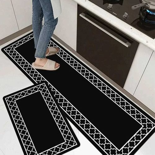 Size: 400mmx1200mm - VIKAMA Style Rug Set For Kitchen Long Strip WaterAbsorbent And DirtResistant C Y829-1480714123665903642