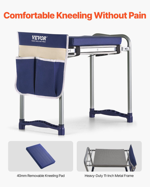 Garden Kneeler and Seat, 11 in Wide Thick Kneeling Pad, Heavy Duty Garden Kneeling Stool, Folding G E415-10YCGDJW5730XFA8I001V0