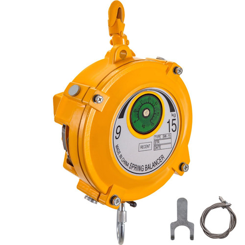 Spring Balancer 20-33lbs(9-15kg) Retractable Tool Holder 1.5m Length Tool Balancer with Hook and Wi E415-DHPHQ9-15KGHS0001V0