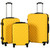 Hardcase Trolley Set 3 pcs Yellow ABS A949-91890