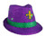 Light Up Mardi Gras Fleur de Lis Fedora A706-3995435