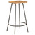  Bar Stool Set of 4 natural wood and black A949-320652