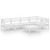  Garden Lounge Set White Solid pinewood Large Modular A949-3082703