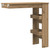  Wall Bar Table Artisan Oak Engineered Wood Medium Wall Bar Table A949-856861