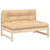  Garden Lounge Set Beige Solid pine wood Medium Modular A949-3186102