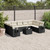  Garden Sofa Set Black, Cream White A949-3220605