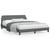  Bed Frame Dark Gray Polyester Fabric, Metal, Solid Pine Wood, Plywood A949-373289