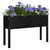 Garden Planters 2 pcs Black 43.3"x12.2"x27.6" Solid Wood Pine A949-810838