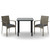  Garden Dining Set Black and Grey A949-3185137