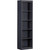 Narrow 5-Shelf Bookcase Slim Storage Shelving Unit Dark Blue Black Wood Finish Q280-SAFTNB1293284