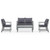  Garden Lounge Set Grey Solid Acacia Wood Medium Hardwood A949-311825