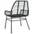  Garden Chair Black PE rattan, powder-coated steel Medium A949-369091