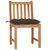  Patio Chair Set of 2 Natural Teak Solid Teak Wood Standard A949-3062939