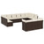  Garden Sofa Set Brown, Cream White A949-3218453