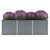  Raised Bed Grey Galvanized Steel 94.5x31.5x30.3 in Sturdy A949-44840
