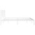  Bed Frame White Powder-coated steel Double Bed Frame A949-355616