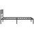  Metal Bed Frame Black Powder-Coated Steel Twin Modern A949-372173