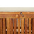 Garden Storage Bench Cream White, Natural Wood A949-319714