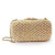 LO2377 - Gold White Metal Clutch with Top Grade Crystal  in Multi Color A874-LO2377