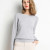 Color: GRAY, Size: L - Women Slim O-Neck Solid Pullover Cashmere Wool Blending Sweater Autumn And W F640-12000034090343931 Color: GRAY, Size: L - Women Slim O-Neck Solid Pullover Cashmere Wool Blending Sweater Autumn And W F640-12000034090343931