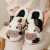Color: black, Shoe Size: 45 - New Winter Unisex Cartoon Cow Warm Plush Slippers Couple's Indoor Non F640-12000039396966145 Color: black, Shoe Size: 45 - New Winter Unisex Cartoon Cow Warm Plush Slippers Couple's Indoor Non F640-12000039396966145