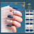 Color: army green - 22 Tips Blue and White Shiny Speckles Nail Art Sticker Full Cover Nail Stickers F640-12000021308578149 Color: army green - 22 Tips Blue and White Shiny Speckles Nail Art Sticker Full Cover Nail Stickers F640-12000021308578149