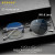 Frame Color: GRAY, Eye Prescription: +275 - BLMUSA Pure Titanium Rimless Anti-blue Light Reading Gl F640-12000041078389778 Frame Color: GRAY, Eye Prescription: +275 - BLMUSA Pure Titanium Rimless Anti-blue Light Reading Gl F640-12000041078389778
