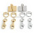 Color: Light Pink, Size: 3/8" - Gold,Silver Stainless Steel Metal Rectangle Hanger Clasp Locks For  F640-12000031111677226 Color: Light Pink, Size: 3/8" - Gold,Silver Stainless Steel Metal Rectangle Hanger Clasp Locks For  F640-12000031111677226
