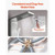 Shower Panel Tower System with Rainfall Waterfall Shower Head, 53 in Brushed Stainless Steel Shower E415-FTYS5CS2MSDP8X8BJ001V0 Shower Panel Tower System with Rainfall Waterfall Shower Head, 53 in Brushed Stainless Steel Shower E415-FTYS5CS2MSDP8X8BJ001V0