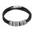 Metal Color: Rhodium Plated, Length: 19cm, Main Stone Color: WHITE - Personalized Names Men Leather F640-12000030075639257 Metal Color: Rhodium Plated, Length: 19cm, Main Stone Color: WHITE - Personalized Names Men Leather F640-12000030075639257