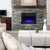 28.5 Inch Electric Fireplace Recessed with 3 Flame Colors - Color: Black - Size: 28.5 inches D681-FP10049US