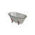 Jumbo Hammered Metal Bathtub Sculpture N270-399640