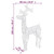  Reindeer Christmas Decoration Set of 3 Cool White Acrylic Large A949-3154337