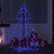 Christmas Cone Tree 160 LEDs Indoor and Outdoor 3x4 ft A949-328567