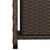  Garden Storage Cabinet Brown PE Rattan, Powder-Coated Steel A949-365548
