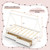 Twin Size Wooden Tent Platform House Bed with 2 Drawers-Gray B593-HU10868