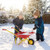 Kids Wheelbarrow with All-Terrain Wheels-Red - Color: Red D681-TP10485RE