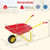 Kids Wheelbarrow with All-Terrain Wheels-Red - Color: Red D681-TP10485RE